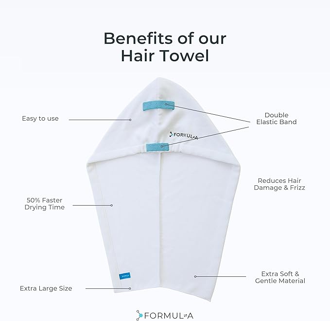 FORMUL-A Microfiber Hair Towel Wrap - Image 5