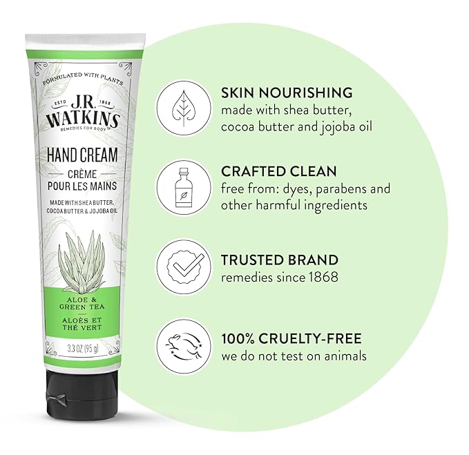 Jr Watkins, Aloe Green Tea Shea Body Cream, 3.3 Ounce - Image 3