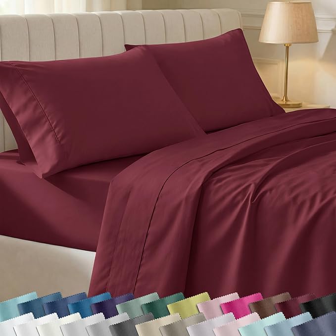 California Design Den Soft 100% Cotton Twin Size Bed Sheets Set, 400 Thread by CaliforniaDesignDen