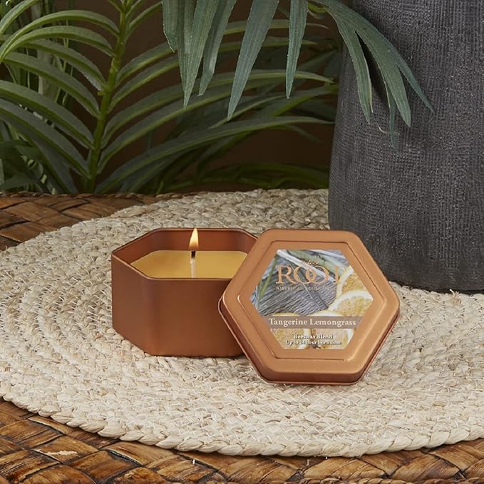 Root Candles Scented Candles in Travel Tin 24-Hour Honeycomb Traveler - Image 5