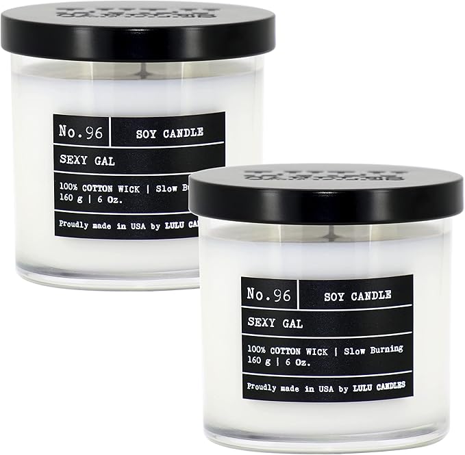 Lulu Candles | Sexy Gal | Luxury Scented Soy Jar Candle | Hand Poured in The by LULUCANDLES