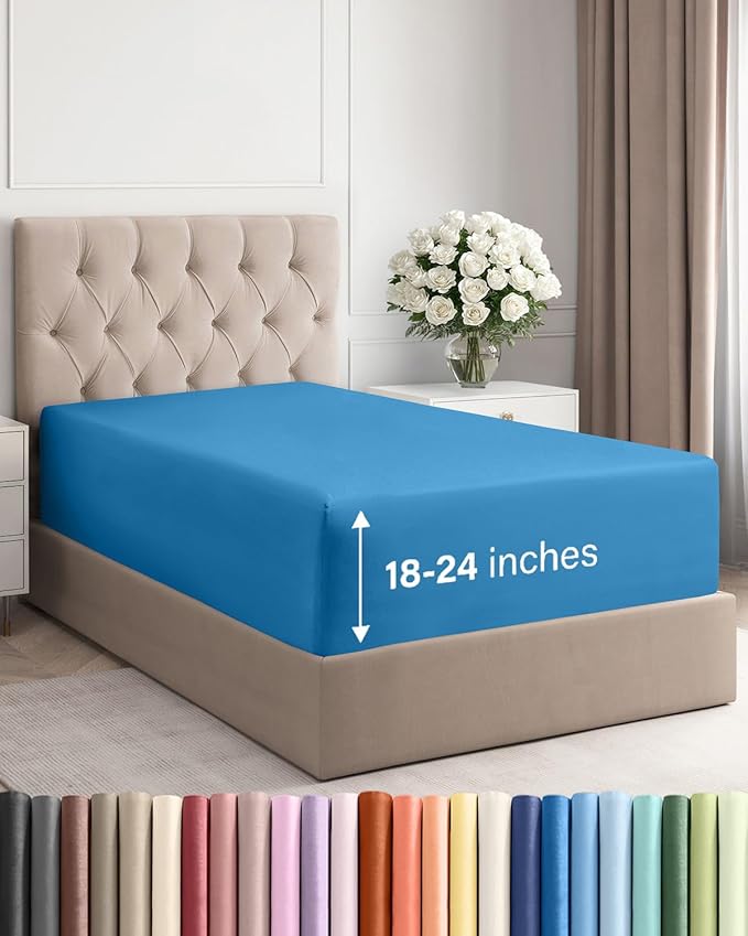 Extra Deep Twin XL Fitted Sheet by CGKUnlimited