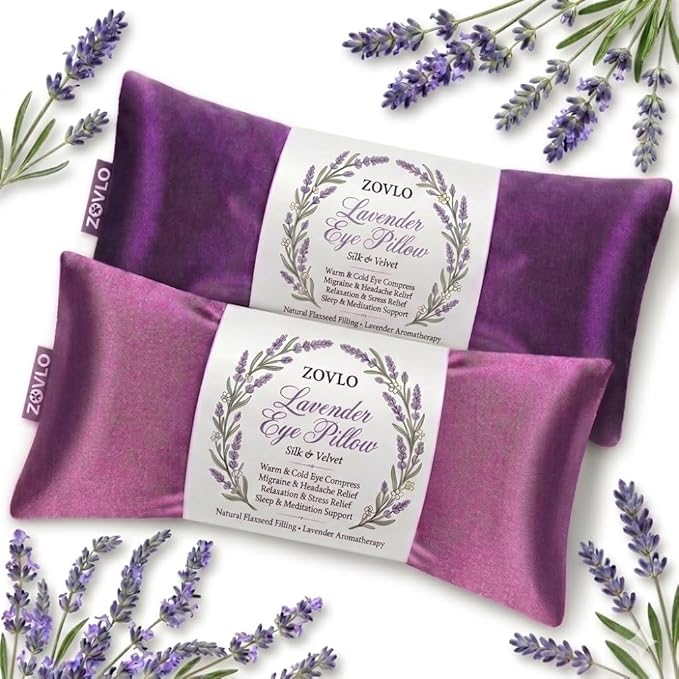 Lavender Eye Pillow for Relaxation & Sleeping – Aromatherapy Eye Pillow - Image 8