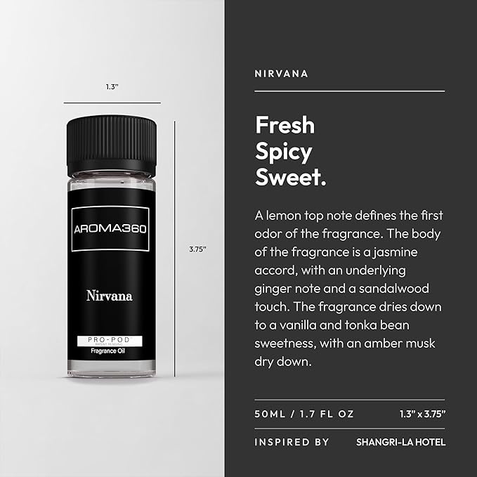 Aroma360 - Nirvana Pro Pod 50ML Fragrance Oil Blend - Hotel Inspired - Image 3