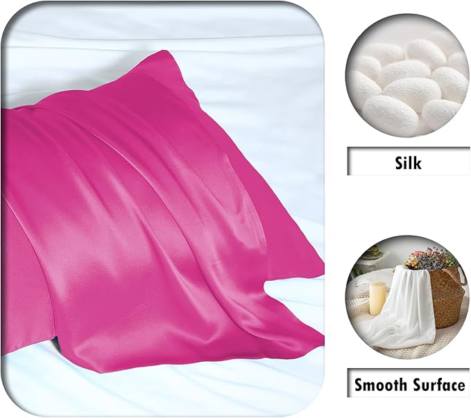 Mulberry Silk Pillowcase for Hair and Skin Standard Size 20"X 26" Pillow Case - Image 2