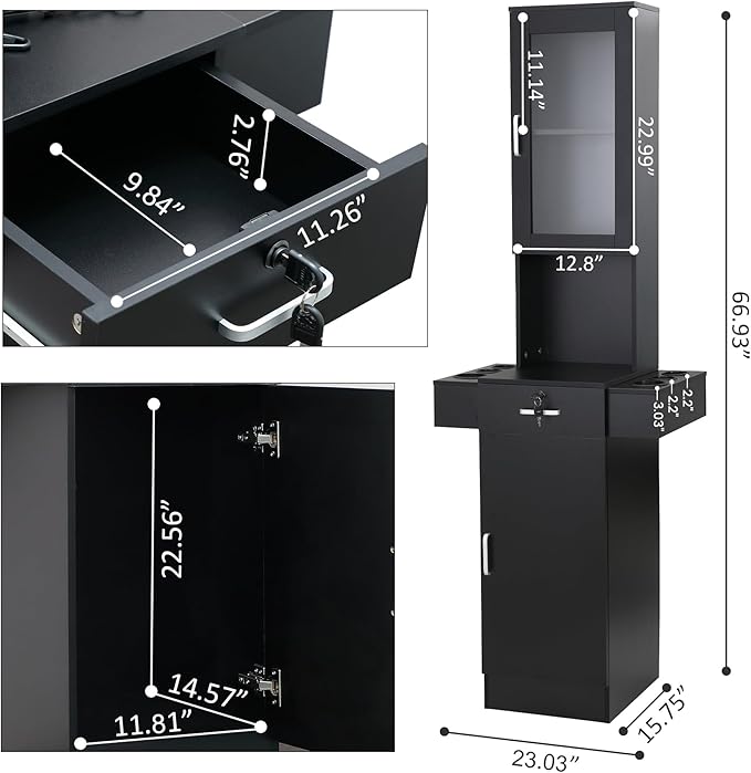 RESHABLE Salon Station for Hair Stylist, Hair Styling Organizer Equipment - Image 2