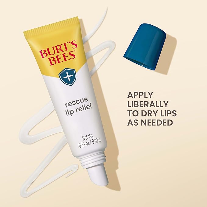 Burt's Bees Rescue Lip Relief for Valentine's Day, Hydrating Lip Balm for dry - Image 4