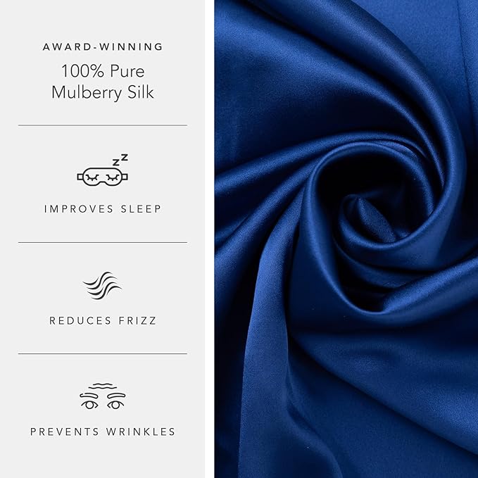 Fishers Finery 19mm 100% Pure Mulberry Silk Pillowcase, Quality Tested - Image 5