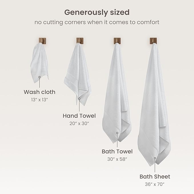 BIOWEAVES 100% Organic Cotton 700 GSM Plush Bath Towels 30" x 58" GOTS Certified - Image 7