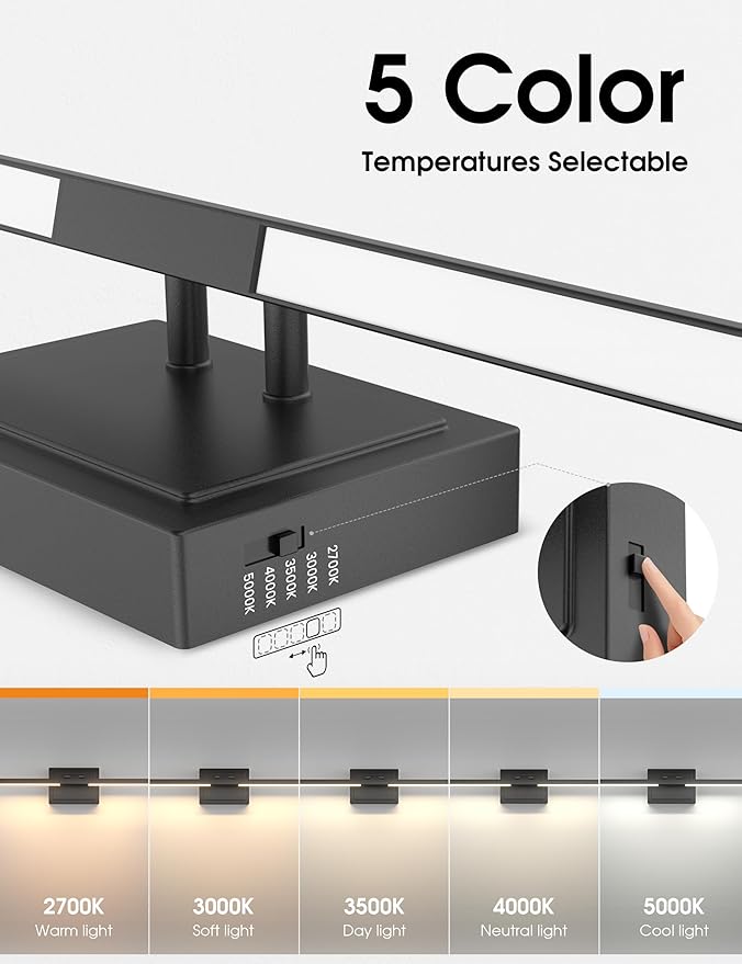 VOLISUN Bathroom Vanity Light 24 inch, 5CCT Dimmable, 24W LED Bathroom Light - Image 3