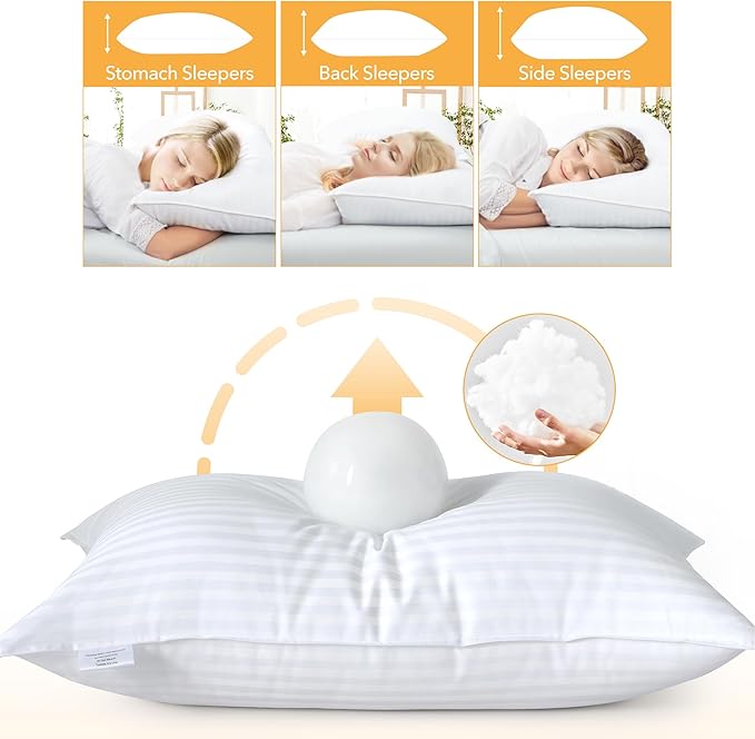 Oubonun Queen Size Pillows Set of 2 - Image 3