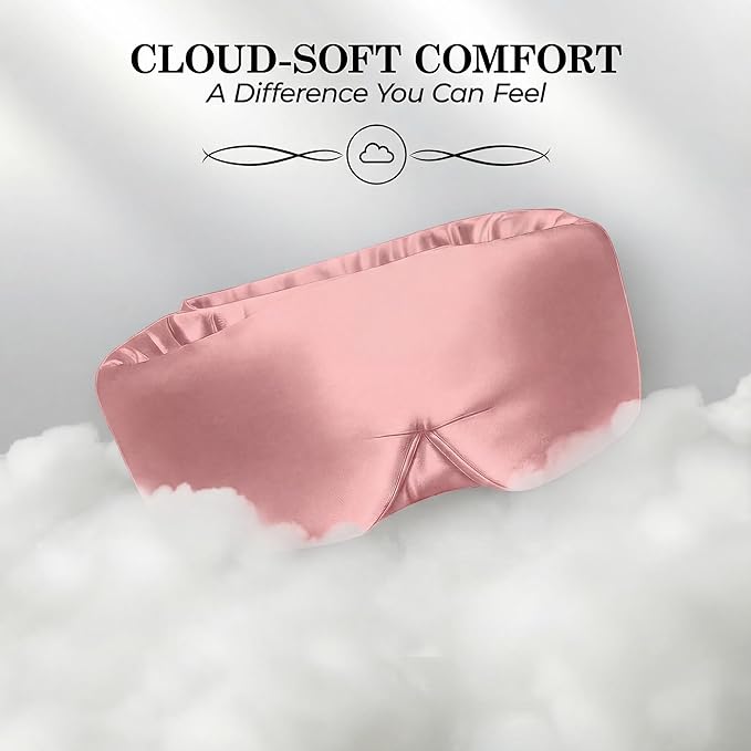 SLEEP SANCTUARY 100% Pure Mulberry Silk Sleep Mask - Image 4
