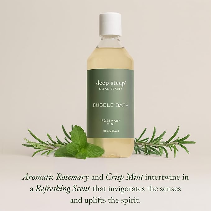 Deep Steep Bubble Bath, Rosemary Mint, 10 oz – Soothing Soak - Image 4