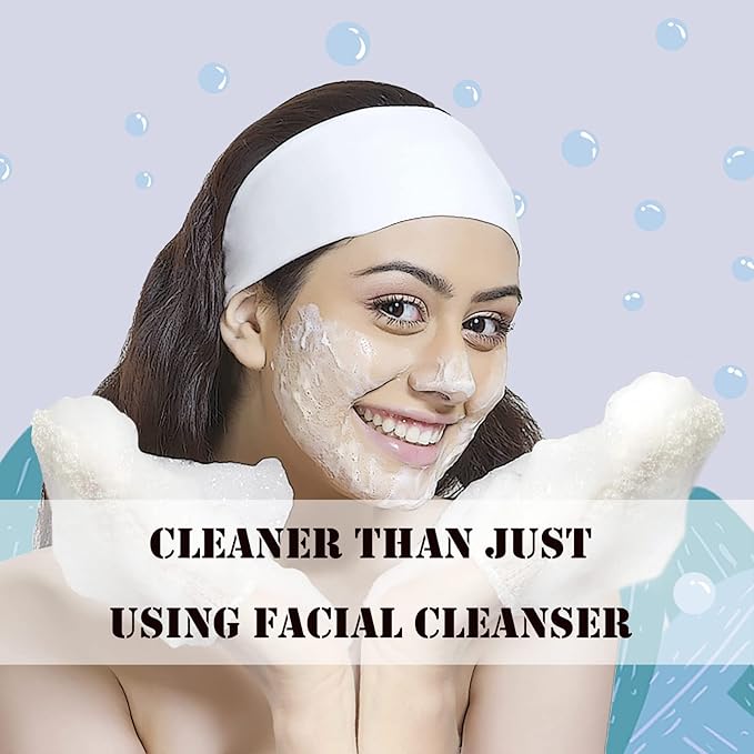MIG4U 3 PCS Exfoliating Facial Scrubber Mitt, Face Cleanser Wash Mittens - Image 7
