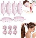 12Pcs Silk Sleep Masks Satin Eye Mask Silky Eyes Cover Blindfold Eyeshade Hair by WJingYiJia