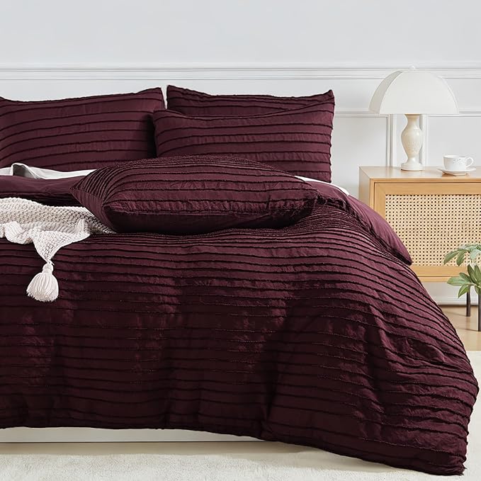 NEXHOME PRO Duvet Cover Full, 3 Pieces Boho Tufted Duvet Cover Set, Soft and by NEXHOMEPRO