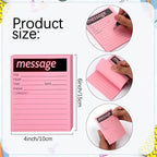 Phone Message Sticky Notes Phone Memo Pads, 9 Pads Lined Sticky Notes Pads, 4x6 inch Phone Message Pad Self Sticky Notes with Line Colorful Post Memos for Office, School and Home, 50 Sheetsx9 Pack