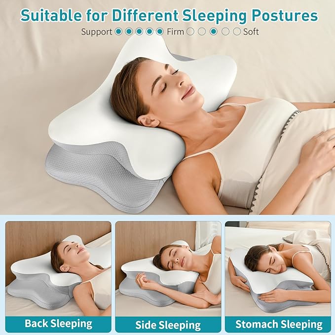 Cervical Pillow for Neck Pain Relief, Ergonomic Neck Pillow for Sleeping - Image 7