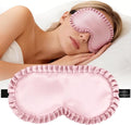 Silk Sleep Mask for Women: 100% Mulberry Silk Eye Mask, Soft Wavy Edge Eye by spacepower