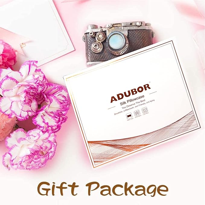 Adubor Silk Pillowcase 2 Pack for Hair and Skin - Image 7