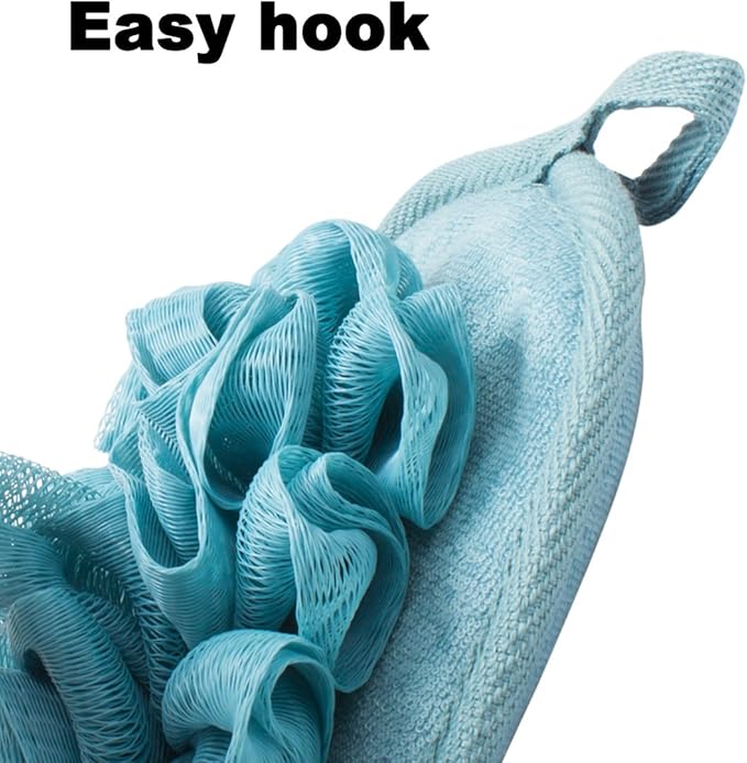 3 Pack Body Sponge Brushes Pouf Mesh Brush Shower Glove - Image 5