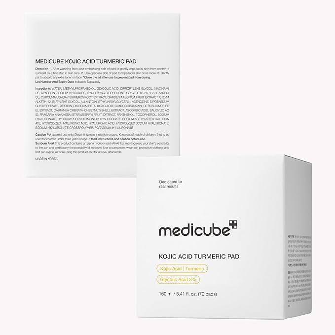 medicube Toner Pads Kojic Acid Turmeric Clarifying Toner Pad - Image 7