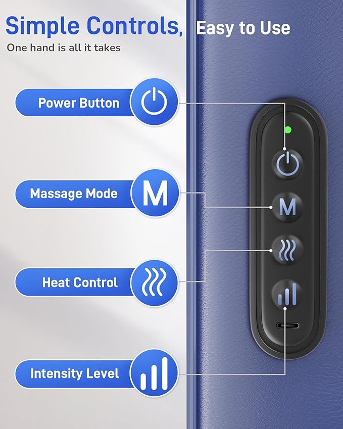 Neck Massager with Heat : Cordless Neck and Shoulder Massager - Image 5