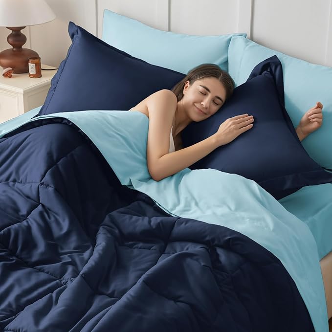 JOLLYVOGUE Full Comforter Set, Ultra-Soft Bed in a Bag Full Size 7 Pieces - Image 6