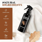 605Products Linen & Fabric Spray - Home Fragrance Freshener for Bedding & Laundry, Natural Deodorizer with Essential Oils - Mahogany Teakwood (10oz)