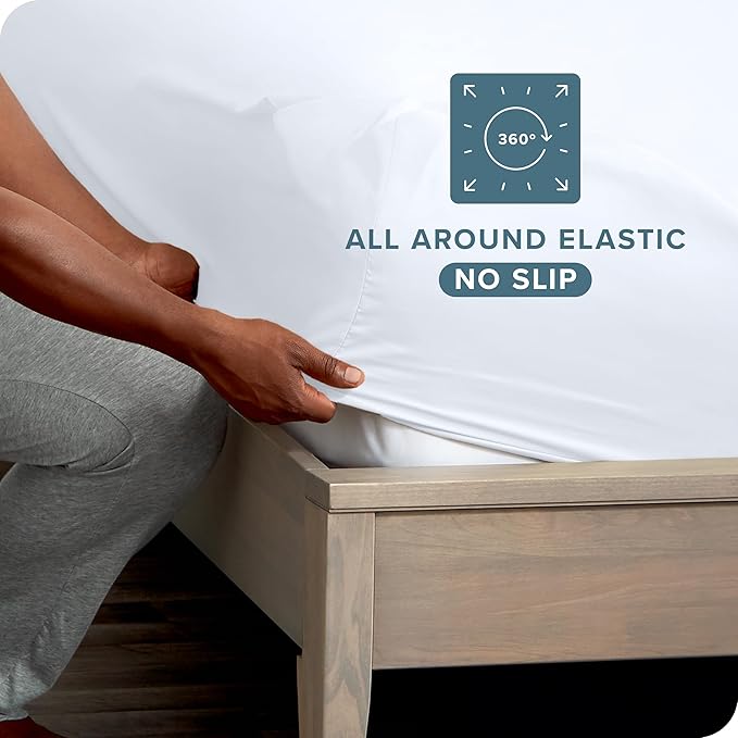 Bare Home 2-Pack Fitted Bottom Sheets RV Bunk - Image 3