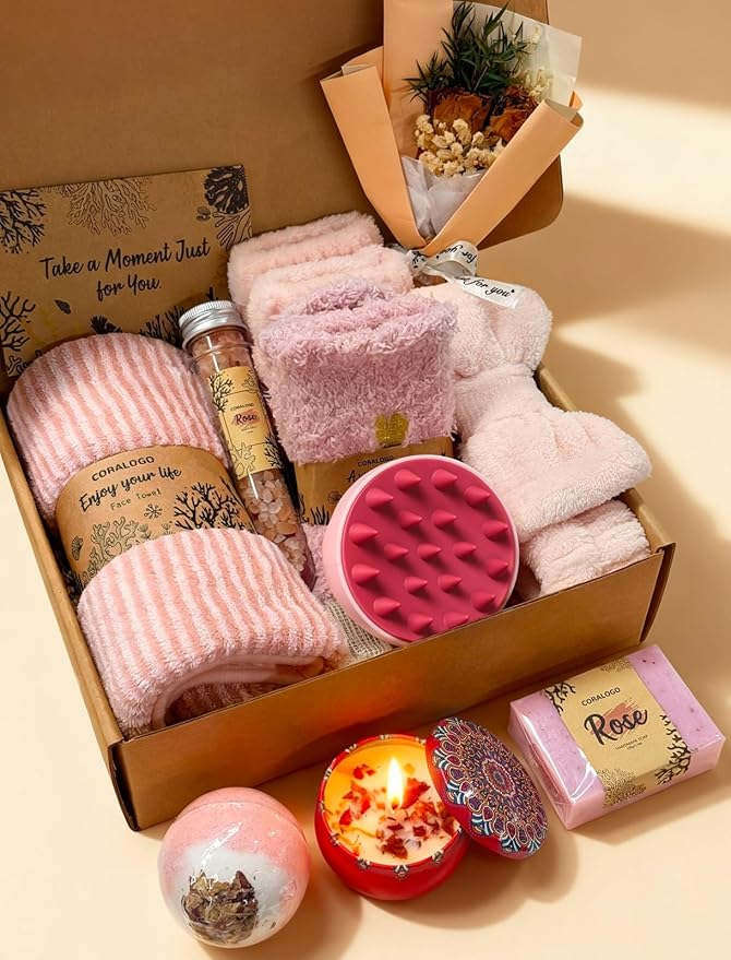 Coralogo Rose Spa Gift Baskets by Coralogo