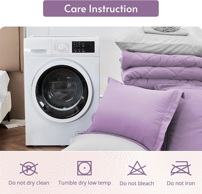 MUXHOMO 5 Pieces Twin XL Comforter Set, Reversible Bed in a Bag Twin XL Size - Image 9