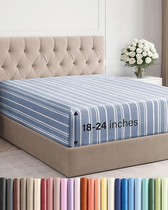 Extra Deep Queen Fitted Sheet by CGKUnlimited