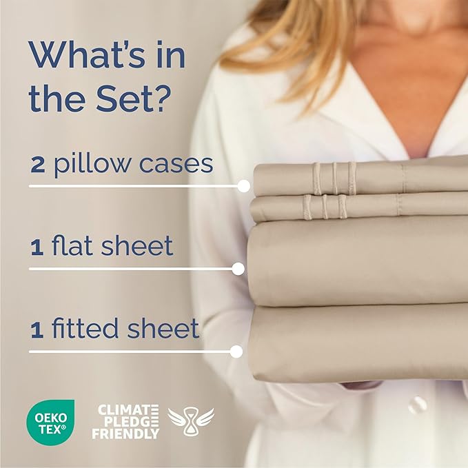 Queen Size 4 Piece Sheet Set - Image 2