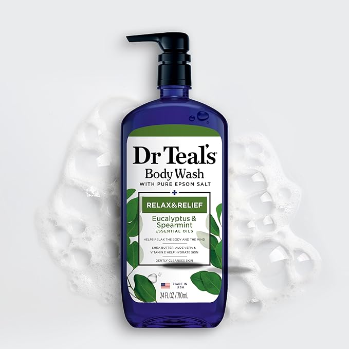 Dr Teal's Body Wash with Pure Epsom Salt, Relax & Relief with Eucalyptus & - Image 7