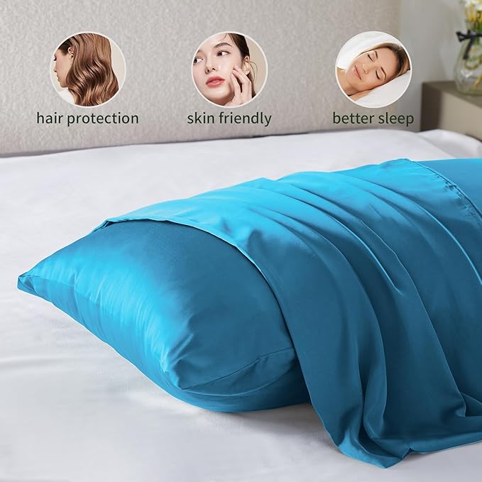 Silk Pillowcase for Hair and Skin Mulberry Silk Pillowcase Soft Breathable - Image 2