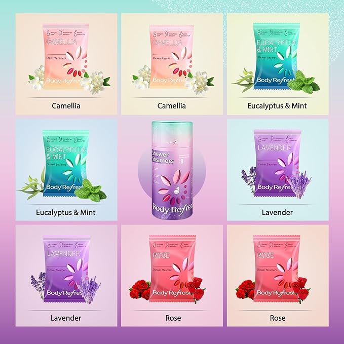 BodyRefresh Shower Steamers Aromatherapy 8 Pack - Image 5