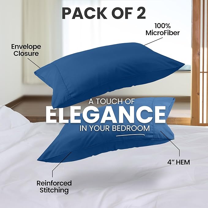 Utopia Bedding Pillow Cases King Size 2-Pack – Soft Brushed Microfiber – - Image 5