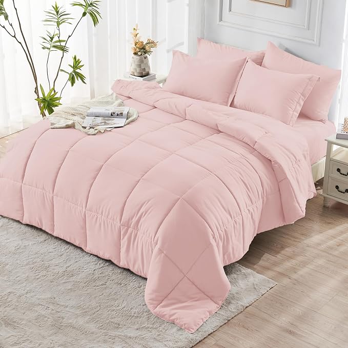 JOLLYVOGUE Full Comforter Set, Ultra-Soft Bed in a Bag Full Size 7 Pieces - Image 8