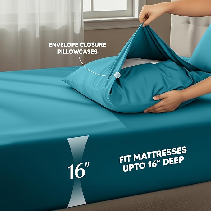 Utopia Bedding King Size Sheet Set – 4 Piece Bed Sheets, Soft and Breathable - Image 4