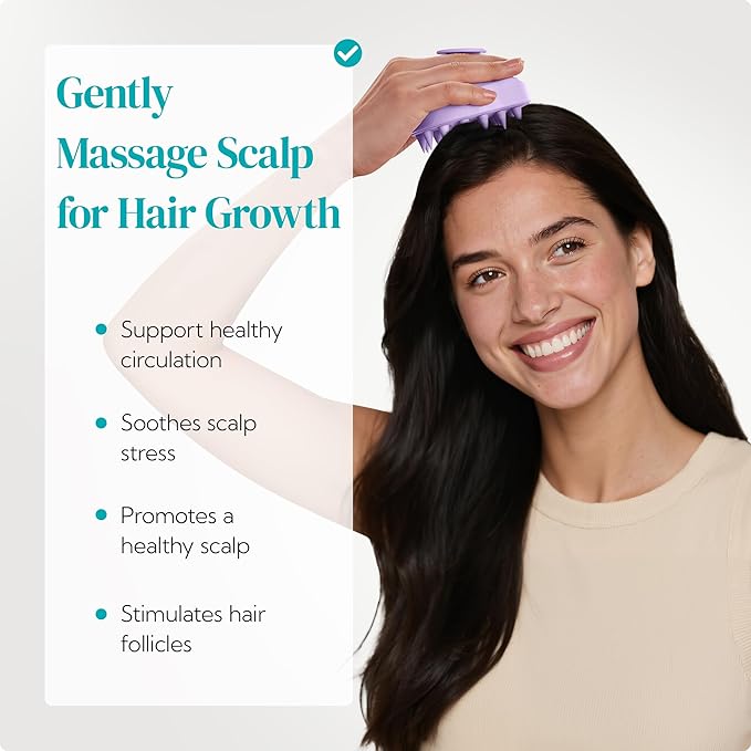 HEETA Hair Scalp Massager Shampoo Brush 2 Pack, Soft Silicone Bristles - Image 2