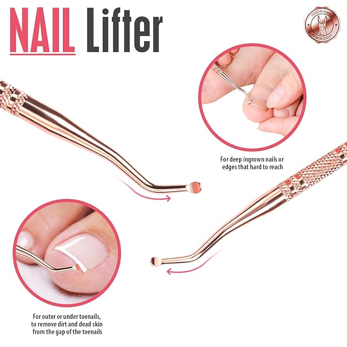 FANDAMEI Nail Care Kit, Nail Cuticle Nippers, Ingrown Toenail Tools Kit - Image 5