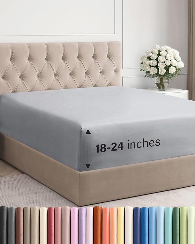 Extra Deep Cal King Fitted Sheet by CGKUnlimited