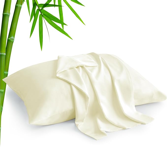 BEDELITE Standard Pillow Cases Set of 2, Rayon Derived from Bamboo, Cooling by BEDELITE