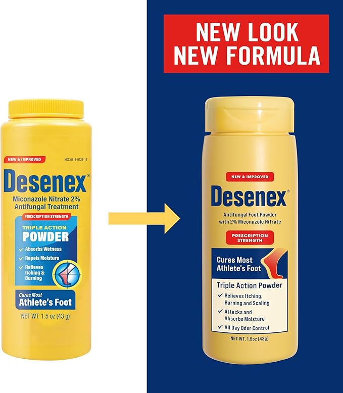 Desenex Anti-Fungal Foot Powder, Cures Most Athlete’s Foot, 2% Miconazole - Image 7