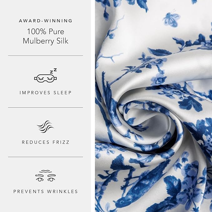 Fishers Finery 25mm 100% Pure Mulberry Silk Pillowcase 2 Pack - Image 5