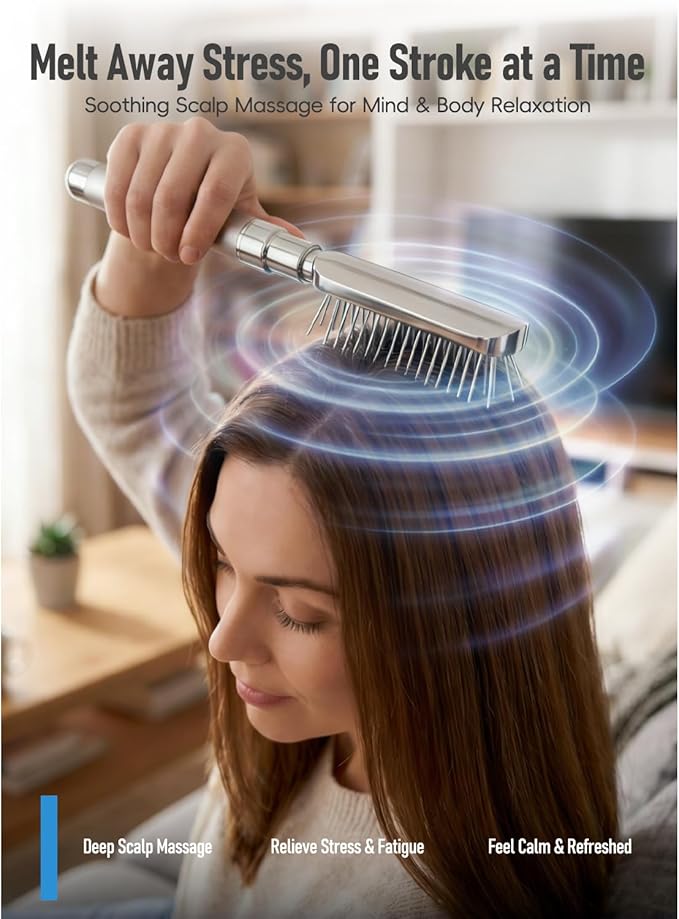 Electric Scalp Massager – Deep Relaxation Vibrating Head Massager, Stress - Image 7