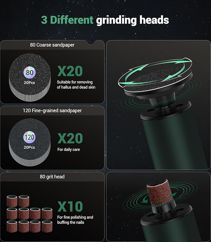 5-in-1 Professional Electric Callus Remover, Removes 99.92% of Calluses in 3 - Image 6