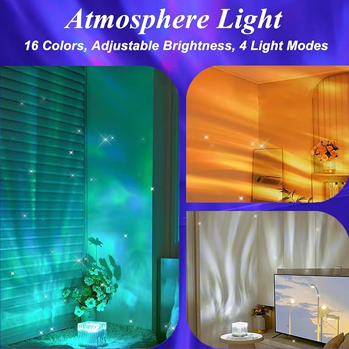 Northern Lights Projector Touch, 16 Colors Changing Light Dimmable Mood Lighting - Image 6