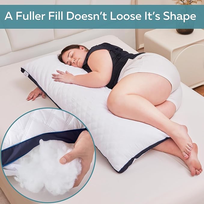 Oubonun Premium Adjustable Loft Quilted Body Pillows - Image 3